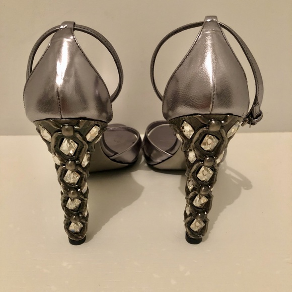 Miu Miu Crystal Heel Sandals - Picture 2 of 4